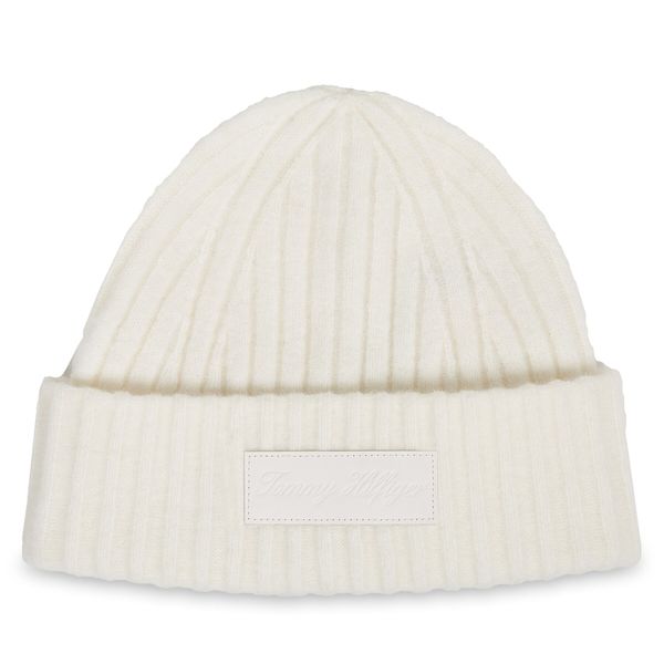 Tommy Hilfiger Kapa Tommy Hilfiger Tommy Twist Beanie AW0AW15325 Bela