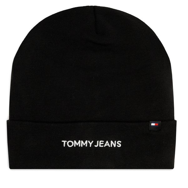 Tommy Jeans Kapa Tommy Jeans Linear Logo AM0AM12025 Black BDS