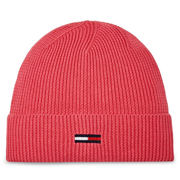 Tommy Jeans Kapa Tommy Jeans Tjw Elongated Flag Beanie AW0AW16102 Pink Alert THW