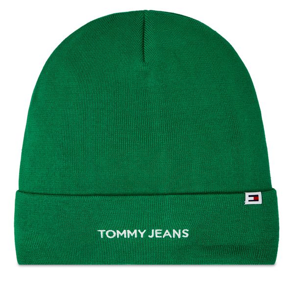 Tommy Jeans Kapa Tommy Jeans Tjw Linear Logo Beanie AW0AW15843 Zelena