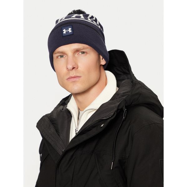 Under Armour Kapa Under Armour M Halftime Pom Beanie 1386634-410 Mornarsko modra
