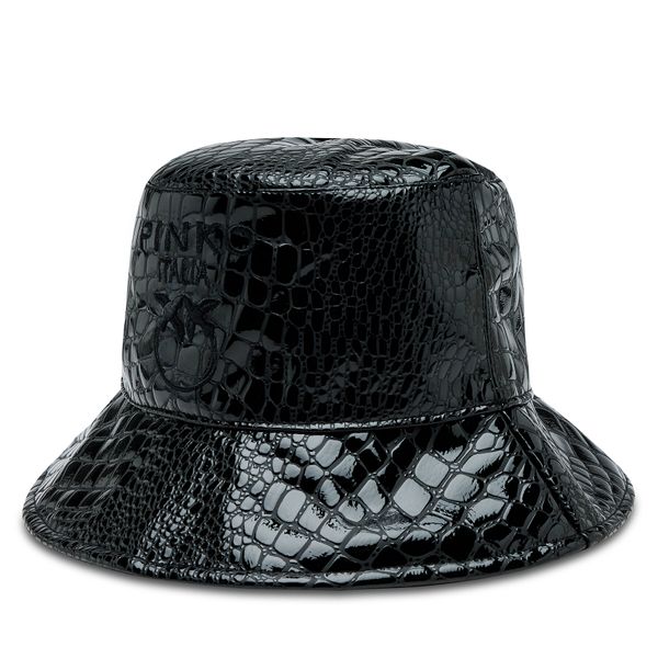 PINKO Klobuk Pinko Bucket Bios Buckle Hat AI 23-24 PPRE 101819 A165 Črna