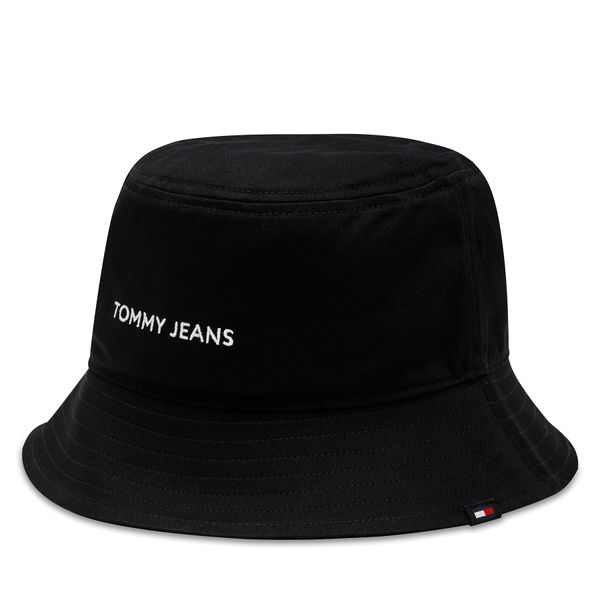 Tommy Hilfiger Klobuk Tommy Hilfiger Tjw Linear Logo Bucket Hat AW0AW15844 Črna