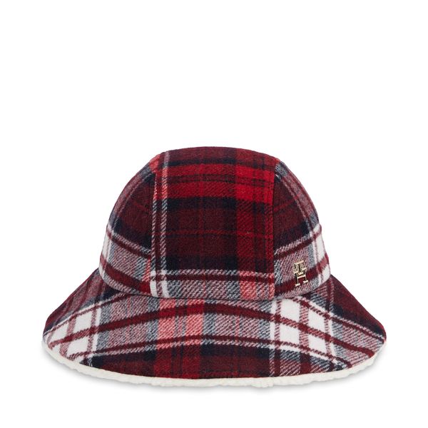 Tommy Hilfiger Klobuk Tommy Hilfiger Tommy Check Bucket Hat AW0AW15313 Space Blue DW6