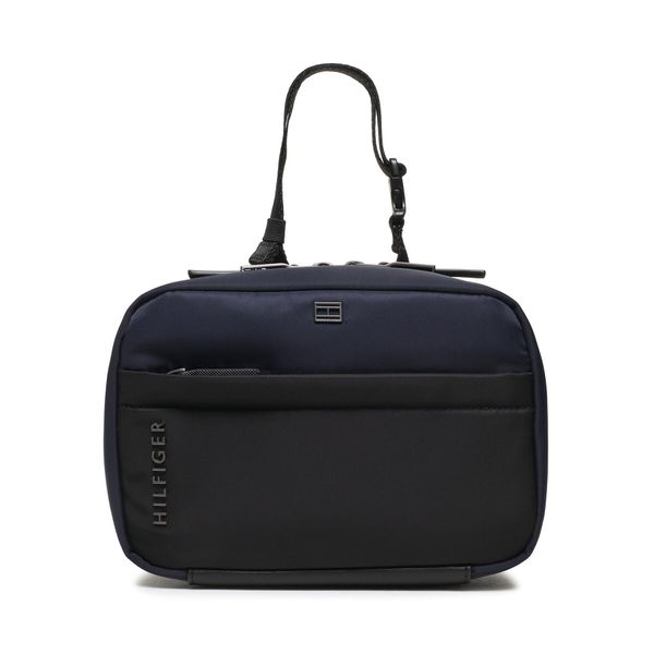 Tommy Hilfiger Kozmetični kovček Tommy Hilfiger Th City Commuter Washbag AM0AM10624 Mornarsko modra