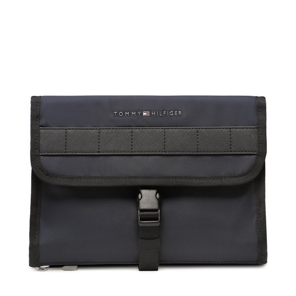 Tommy Hilfiger Kozmetični kovček Tommy Hilfiger Th Elevated Nylon Washbag AM0AM10979 Mornarsko modra