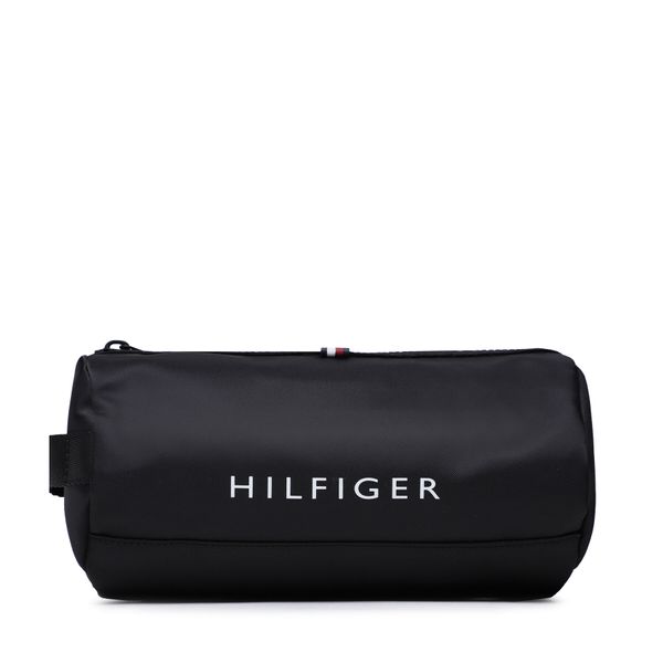 Tommy Hilfiger Kozmetični kovček Tommy Hilfiger Th Skyline Washbag AM0AM11277 Črna