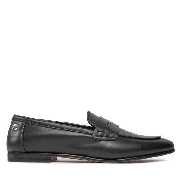 Tommy Hilfiger Loaferke Tommy Hilfiger Essential Leather Loafer FW0FW07769 Črna