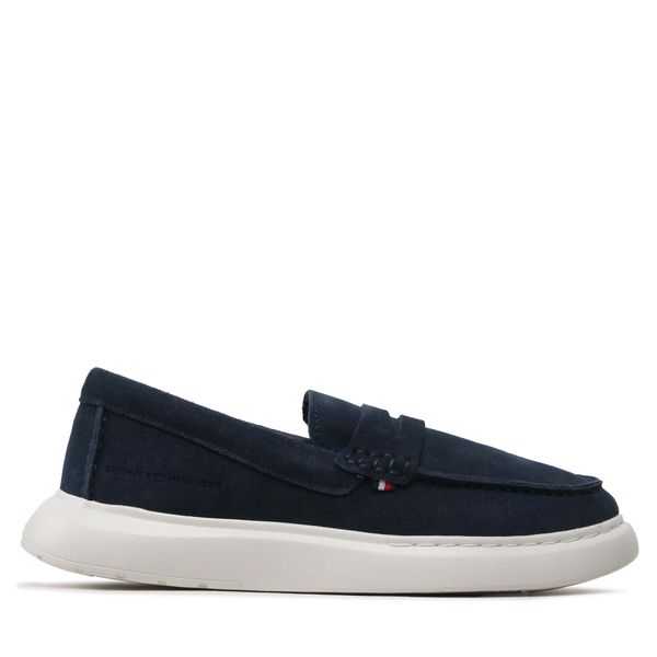 Tommy Hilfiger Loaferke Tommy Hilfiger Hybrid Loafer FM0FM04440 Mornarsko modra