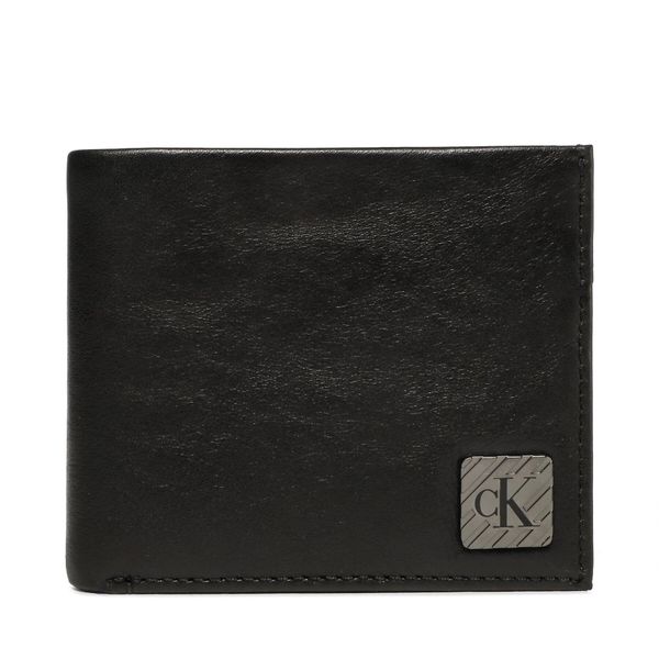 Calvin Klein Jeans Majhna moška denarnica Calvin Klein Jeans Logo Hardware Bifold Rfid K50K510138 Črna