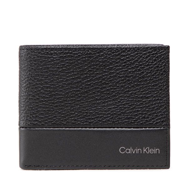 Calvin Klein Majhna moška denarnica Calvin Klein Subtle Mix Bifold 6Cc W/Bill K50K509182 Ck Black BAX