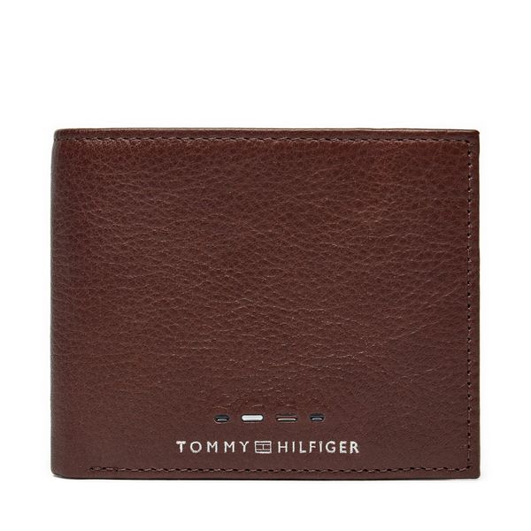 Tommy Hilfiger Majhna moška denarnica Tommy Hilfiger Th Premium Mini Cc Wallet AM0AM12781 Rjava