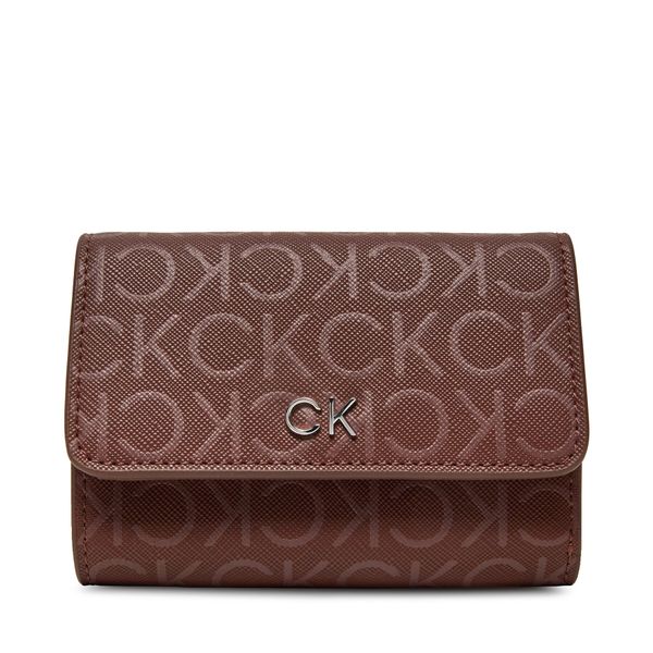 Calvin Klein Majhna ženska denarnica Calvin Klein Ck Daily Sm Trifold_Mono K60K612684 Bordo rdeča