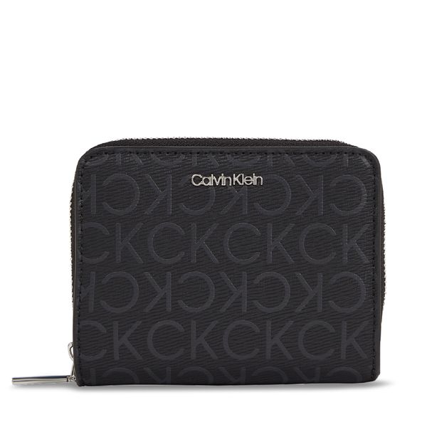 Calvin Klein Majhna ženska denarnica Calvin Klein Ck Must Md Z/A Wallet_Epi Mono K60K611932 Črna