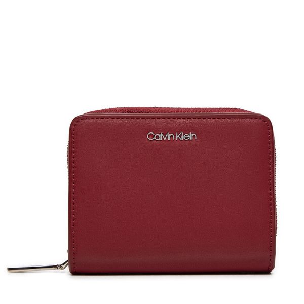 Calvin Klein Majhna ženska denarnica Calvin Klein Ck Must Medium Zip Around Wallet K60K611937 Rdeča