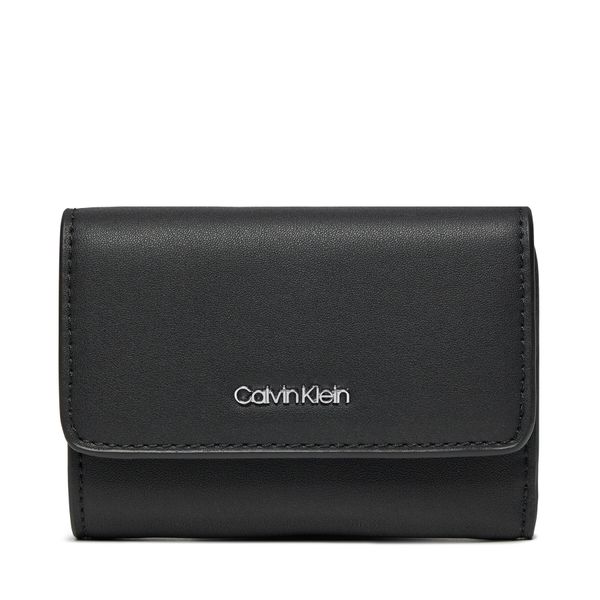 Calvin Klein Majhna ženska denarnica Calvin Klein Ck Must Small Trifold K60K611934 Ck Black BEH