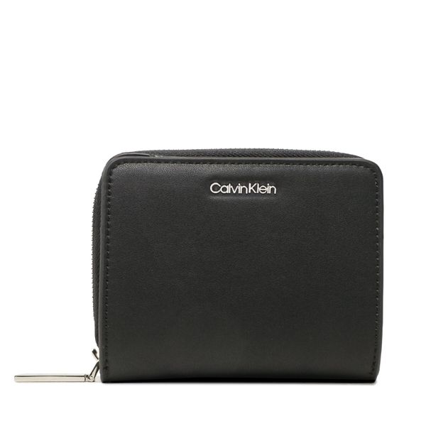 Calvin Klein Majhna ženska denarnica Calvin Klein Ck Must Z/A Walle W/Flap Md K60K610300 Črna