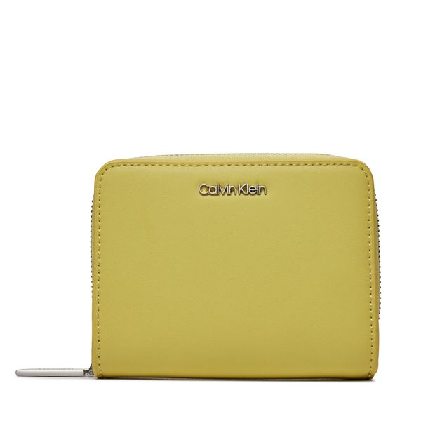 Calvin Klein Majhna ženska denarnica Calvin Klein Ck Must Z/A Wallet W/Flap Md K60K607432 Citrus ZAV