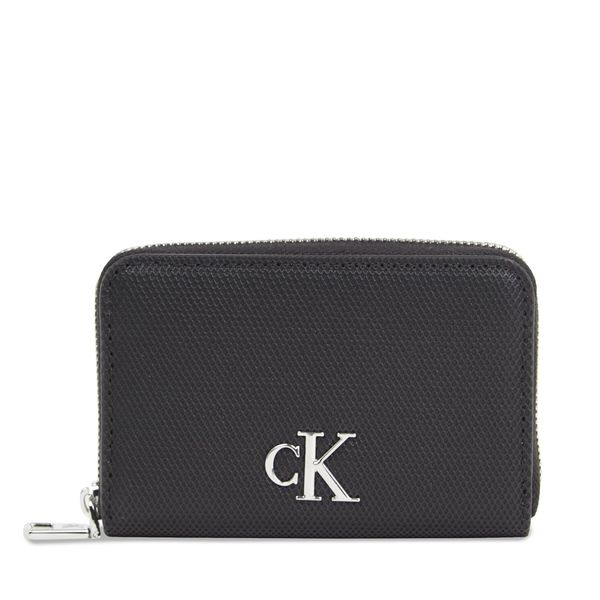Calvin Klein Jeans Majhna ženska denarnica Calvin Klein Jeans Minimal Monogram M Zip Around T K60K611970 Black BEH