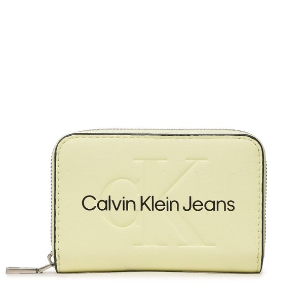 Calvin Klein Jeans Majhna ženska denarnica Calvin Klein Jeans Sculpted Med Zip Around Mono K60K607229 ZCW