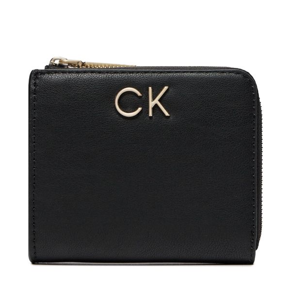 Calvin Klein Majhna ženska denarnica Calvin Klein Re-Lock Za Wallet Sm K60K610781 Črna