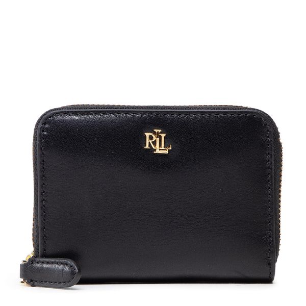 LAUREN RALPH LAUREN Majhna ženska denarnica Lauren Ralph Lauren Sm Zip Wallet 432876729003 Črna