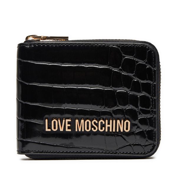 LOVE MOSCHINO Majhna ženska denarnica LOVE MOSCHINO JC5639PP0LKJ0000 Črna