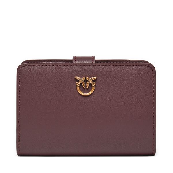 PINKO Majhna ženska denarnica Pinko Multi Pockets Wallet AI 24-25 PCPL 103761 A0F1 Bordo rdeča