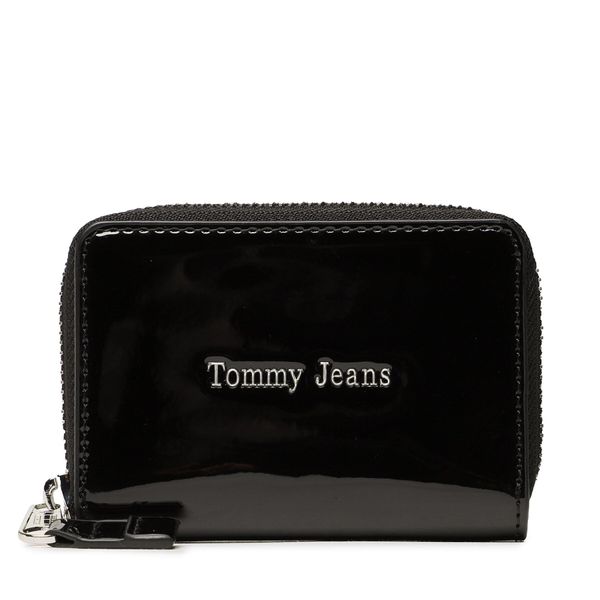 Tommy Jeans Majhna ženska denarnica Tommy Jeans Tjw Must Small Za Patent AW0AW14974 Črna