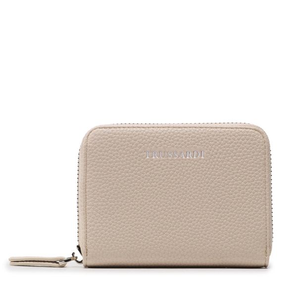 Trussardi Majhna ženska denarnica Trussardi Nadir Zip Around Sm 75W00410 Bež