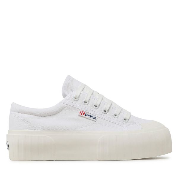 Superga Modne superge Superga Stripe Platform 2631 S5111SW Bela