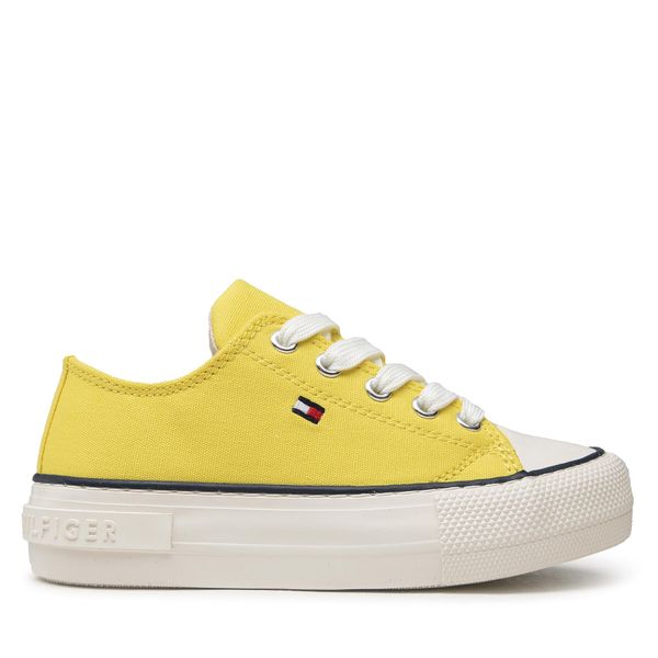 Tommy Hilfiger Modne superge Tommy Hilfiger Low Cut Lace-Up Sneaker T3A4-32118-0890 M Rumena