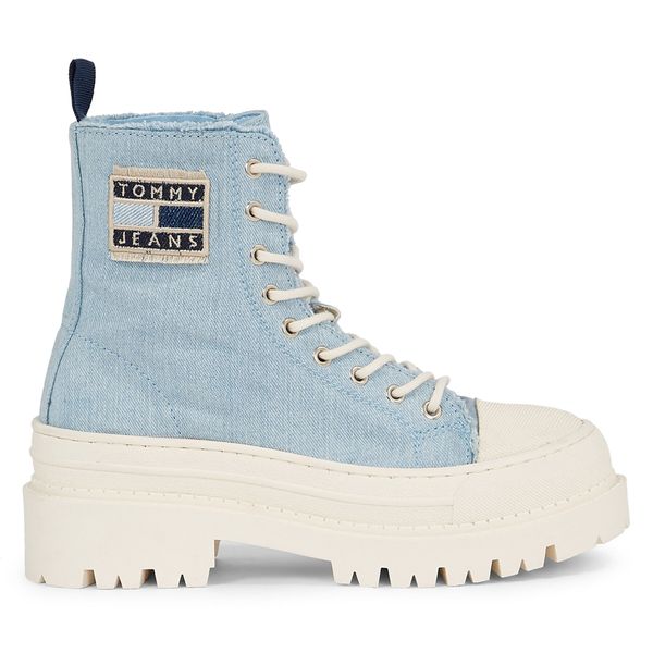 Tommy Jeans Modne superge Tommy Jeans Foxing Denim Boot EN0EN02348 Modra