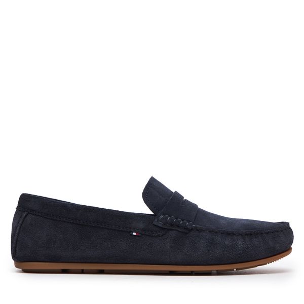 Tommy Hilfiger Mokasini Tommy Hilfiger Casual Hilfiger Suede Driver FM0FM04998 Mornarsko modra