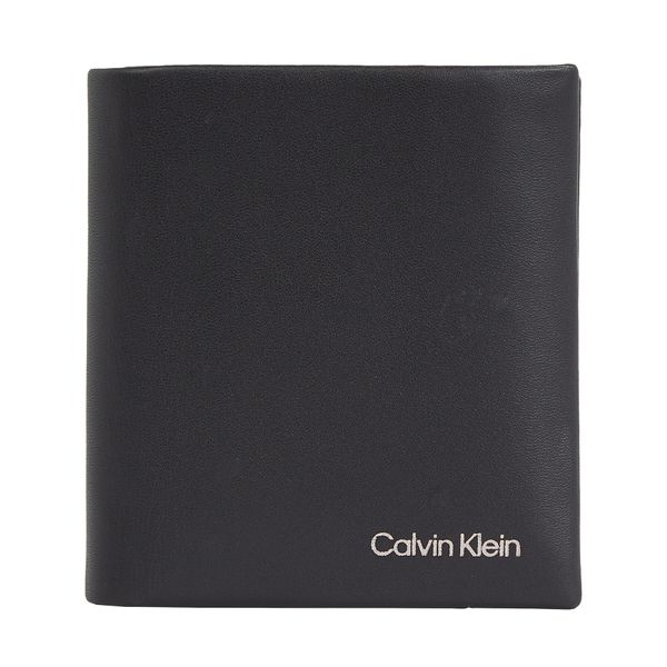 Calvin Klein Moška denarnica Calvin Klein Ck Concise Trifold 6Cc W/Coin K50K510593 Ck Black BAX