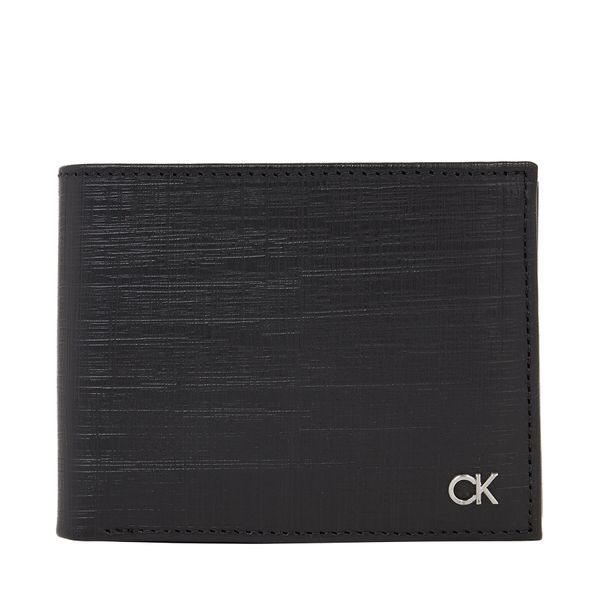 Calvin Klein Moška denarnica Calvin Klein Ck Must Trifold 10Cc W/Coin K50K510878 Ck Black Check BAX