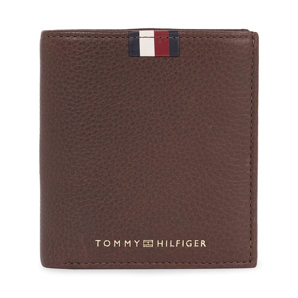 Tommy Hilfiger Moška denarnica Tommy Hilfiger Th Corp Leather Trifold AM0AM11597 Coffee Bean GB6