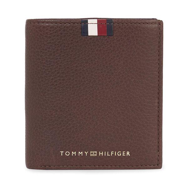 Tommy Hilfiger Moška denarnica Tommy Hilfiger Th Corp Leather Trifold AM0AM11597 Rjava