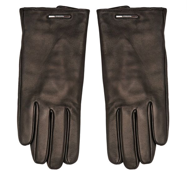 Calvin Klein Moške rokavice Calvin Klein Modern Bar Leather Gloves K50K511017 Črna