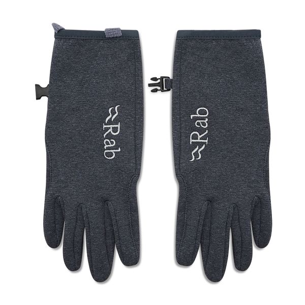 Rab Moške rokavice Rab Geon Gloves QAJ-01-BL-S Black/Steel Marl