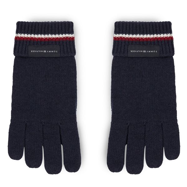 Tommy Hilfiger Moške rokavice Tommy Hilfiger Corporate Knit Gloves AM0AM11488 Space Blue DW6