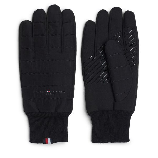 Tommy Hilfiger Moške rokavice Tommy Hilfiger Th Established Mix Nylon Gloves AM0AM07884 Črna