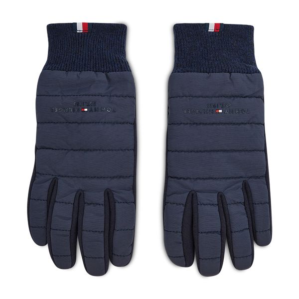 Tommy Hilfiger Moške rokavice Tommy Hilfiger Th Established Mix Nylon Gloves AM0AM07884 Mornarsko modra