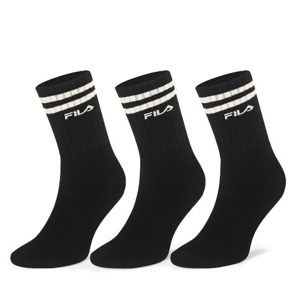 Fila Moške visoke nogavice Fila F5603-AW24 (3-pack) Črna