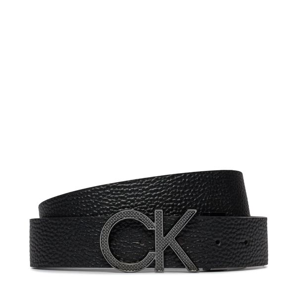 Calvin Klein Moški pas Calvin Klein Adj/Rev Ck Pique Metal 35Mm K50K511337 Črna