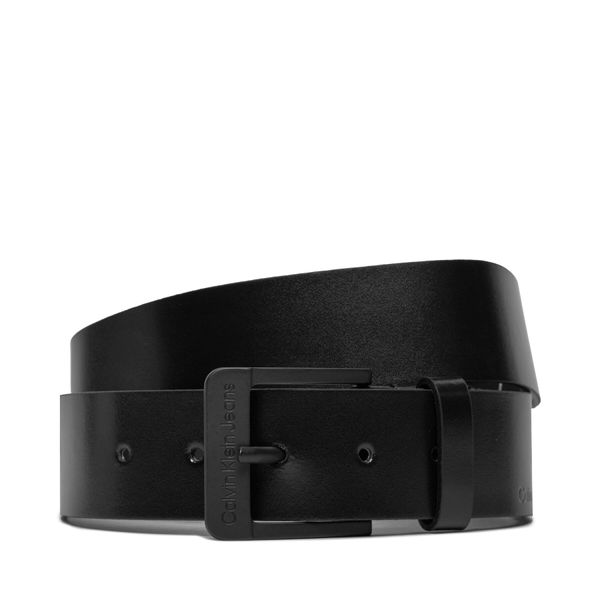 Calvin Klein Jeans Moški pas Calvin Klein Jeans Classic Lthr Belt 40Mm K50K511412 Črna