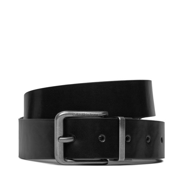 Calvin Klein Jeans Moški pas Calvin Klein Jeans Gift Cl Lthr Belt Rev/Adj 35Mm K50K511515 Črna