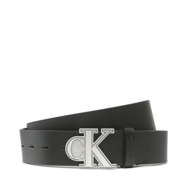 Calvin Klein Jeans Moški pas Calvin Klein Jeans Monogram Lthr Belt 40mm K50K510468 Črna