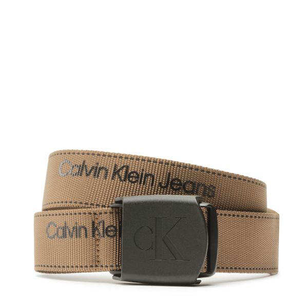 Calvin Klein Jeans Moški pas Calvin Klein Jeans Plaque Logo Webbing Belt 38Mm K50K510473 GC7