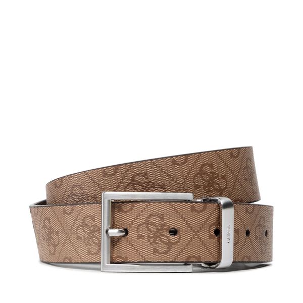 Guess Moški pas Guess Vezzola Adj & Rev Belt BM7541 LEA35 Rjava